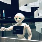 robot receptionist in hotel